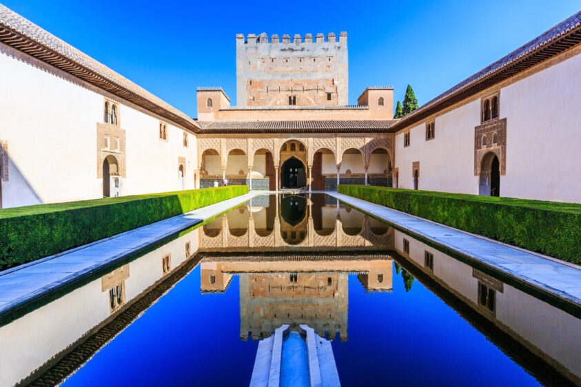 Alhambra,,Granada,,Spain.,The,Nasrid,Palaces,(palacios,Nazaraâ­es),In,The